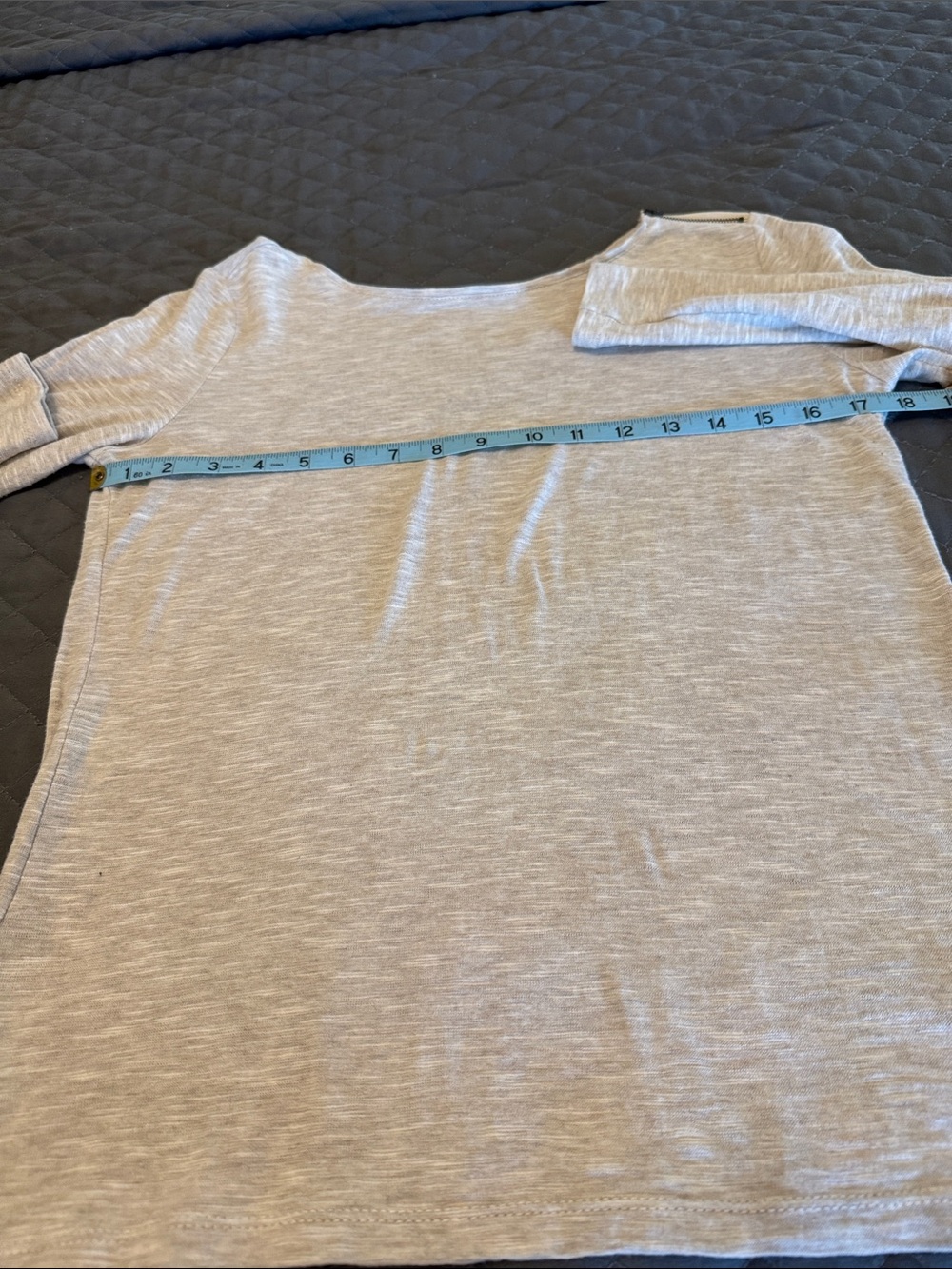 LOFT women’s long Sleeve Tee in Light Heather Beige